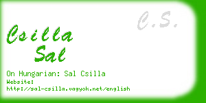 csilla sal business card